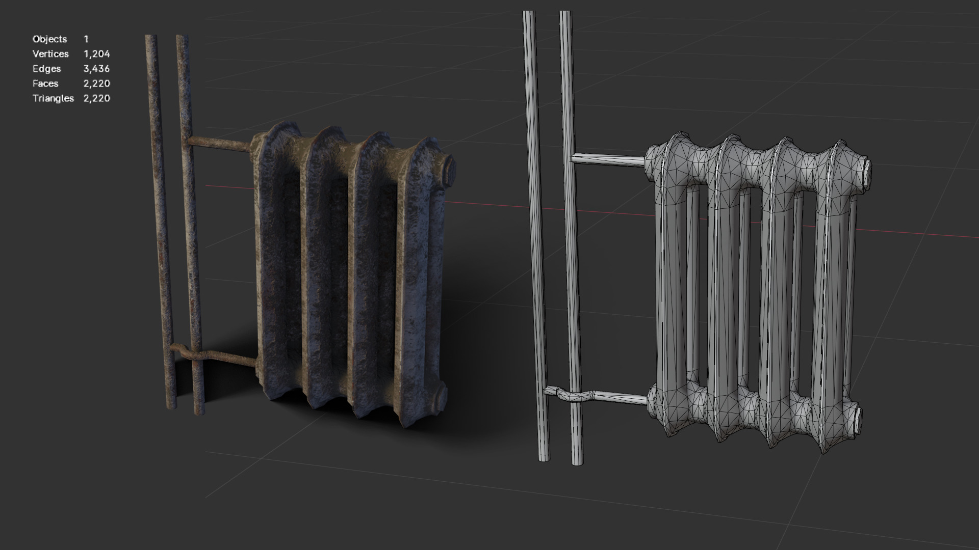 Abandoned Kitchen Furniture Pack - 25 Ruined Game-Ready Props Low-poly 3D model_11