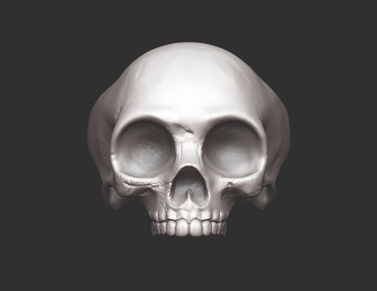 Skull Silver Ring Free 3D print model_4
