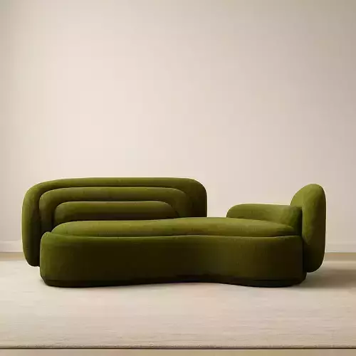 Bernard Boucle Sofa 3D Model