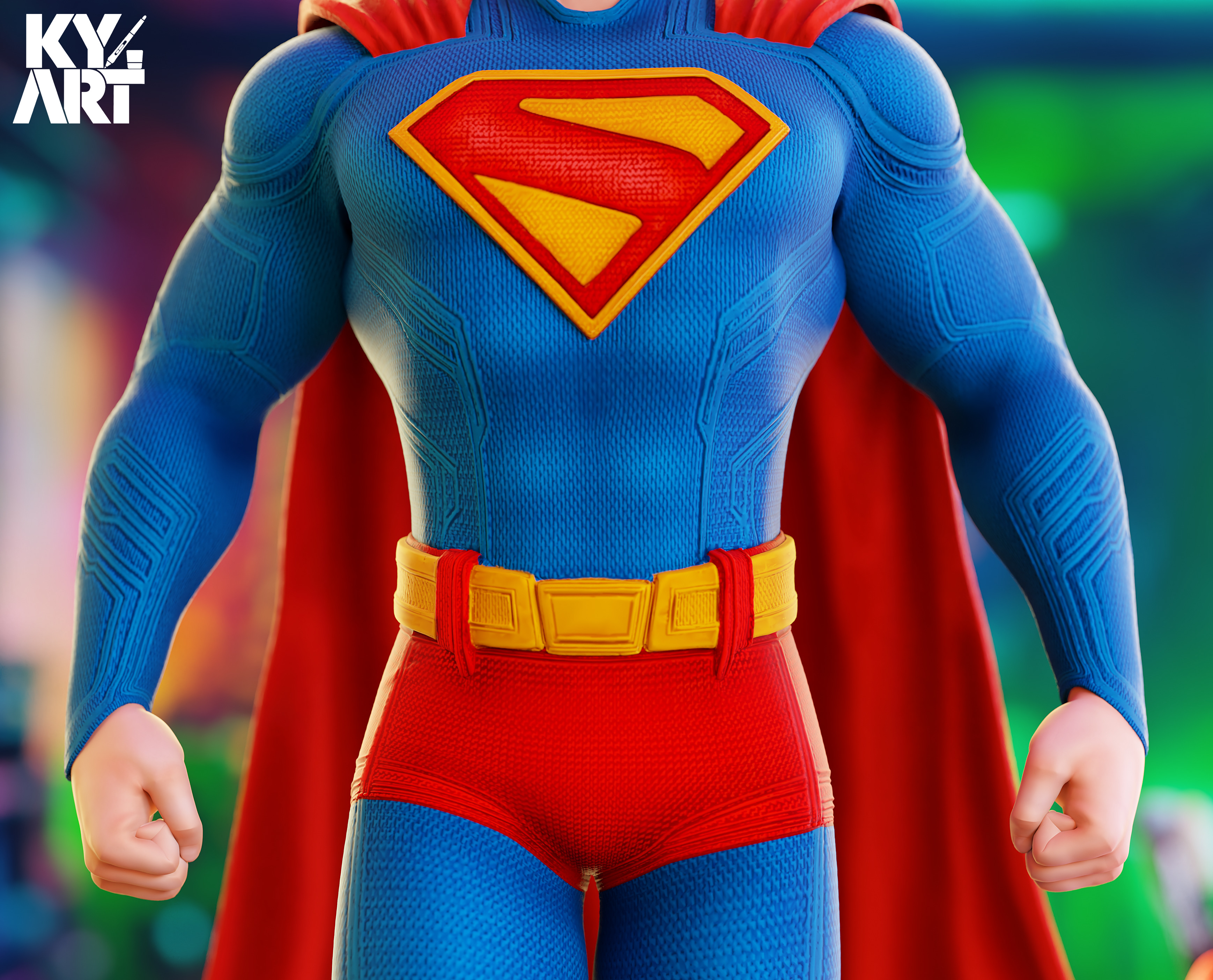Superman 2025 3D Printable Fan Art Statue   Look Up 3D print model_2