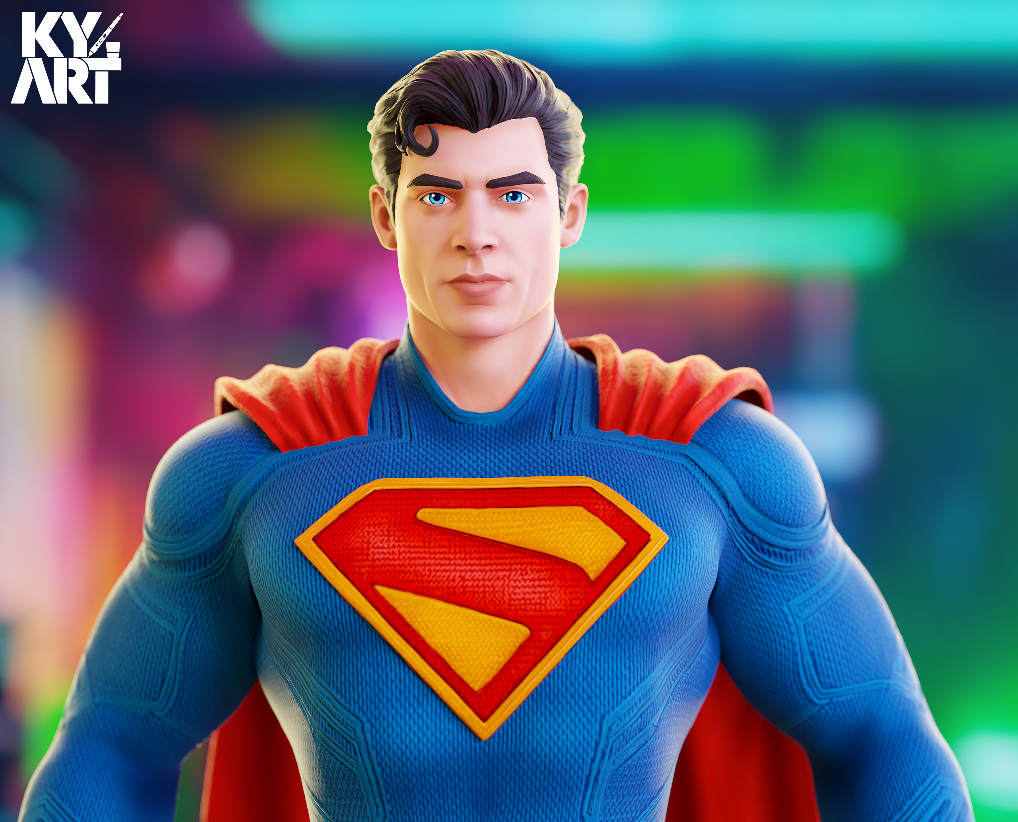 Superman 2025 3D Printable Fan Art Statue   Look Up 3D print model_1
