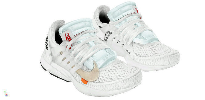 off-white x Nike Air Presto OW 2 White THE THEN Low-poly 3D model