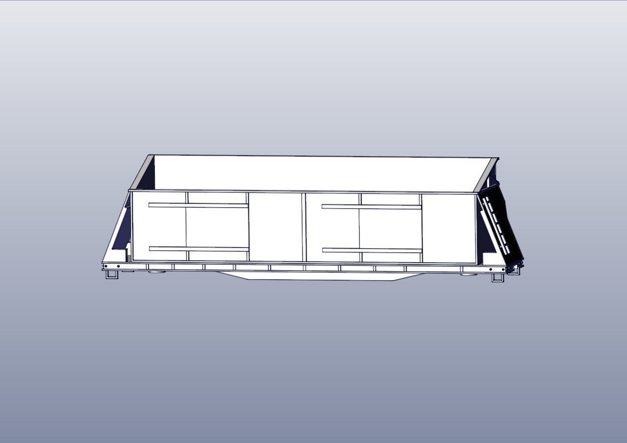 Coke Oven Quench Car 3D print model_1