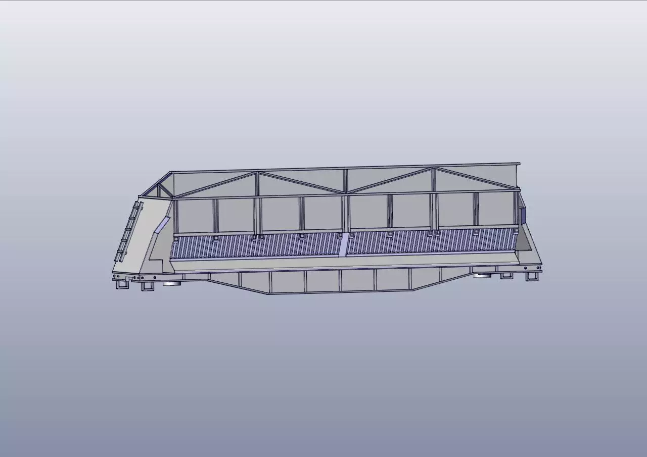 Coke Oven Quench Car 3D print model_0