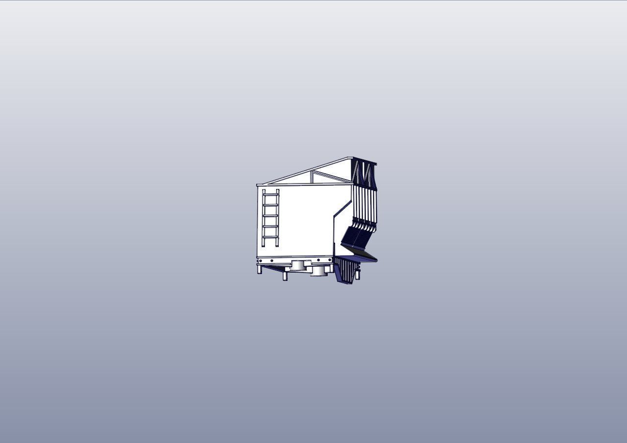 Coke Oven Quench Car 3D print model_3