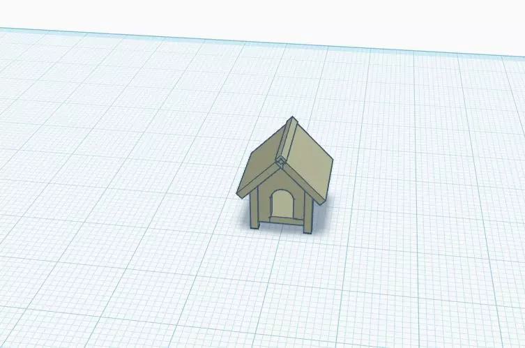 Dog house h0 scale 1-87 3D print model_0