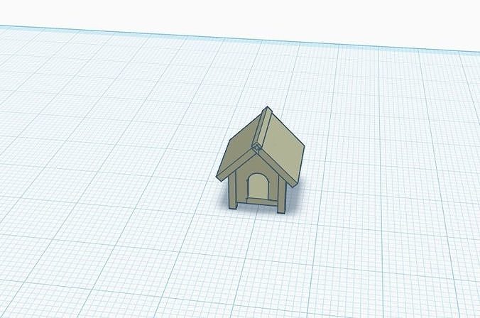 Dog house h0 scale 1-87 3D print model