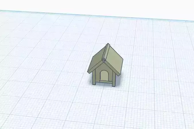 Dog house h0 scale 1-87