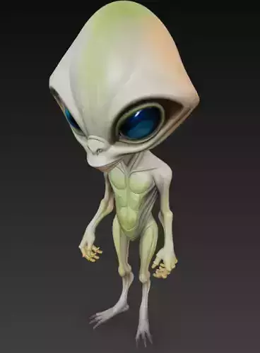 Abe Green the Alien  3D print model