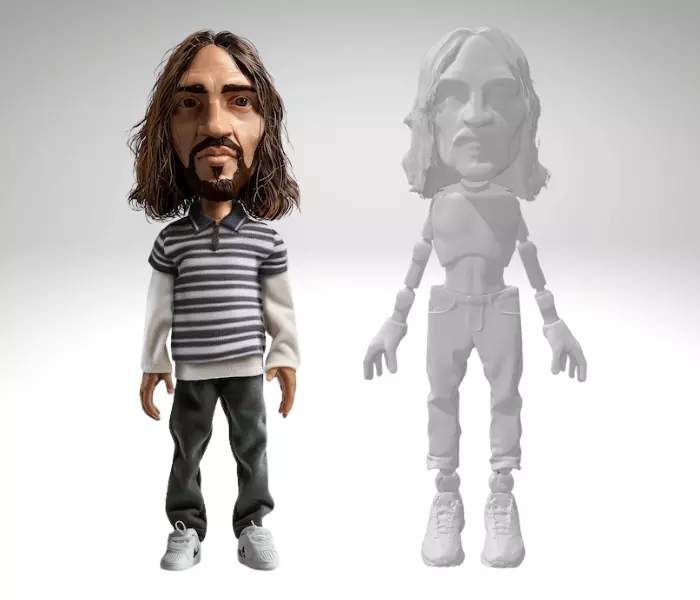 Articulated Figure - Red Hot Chili Peppers - John Frusciante 3D print model_0