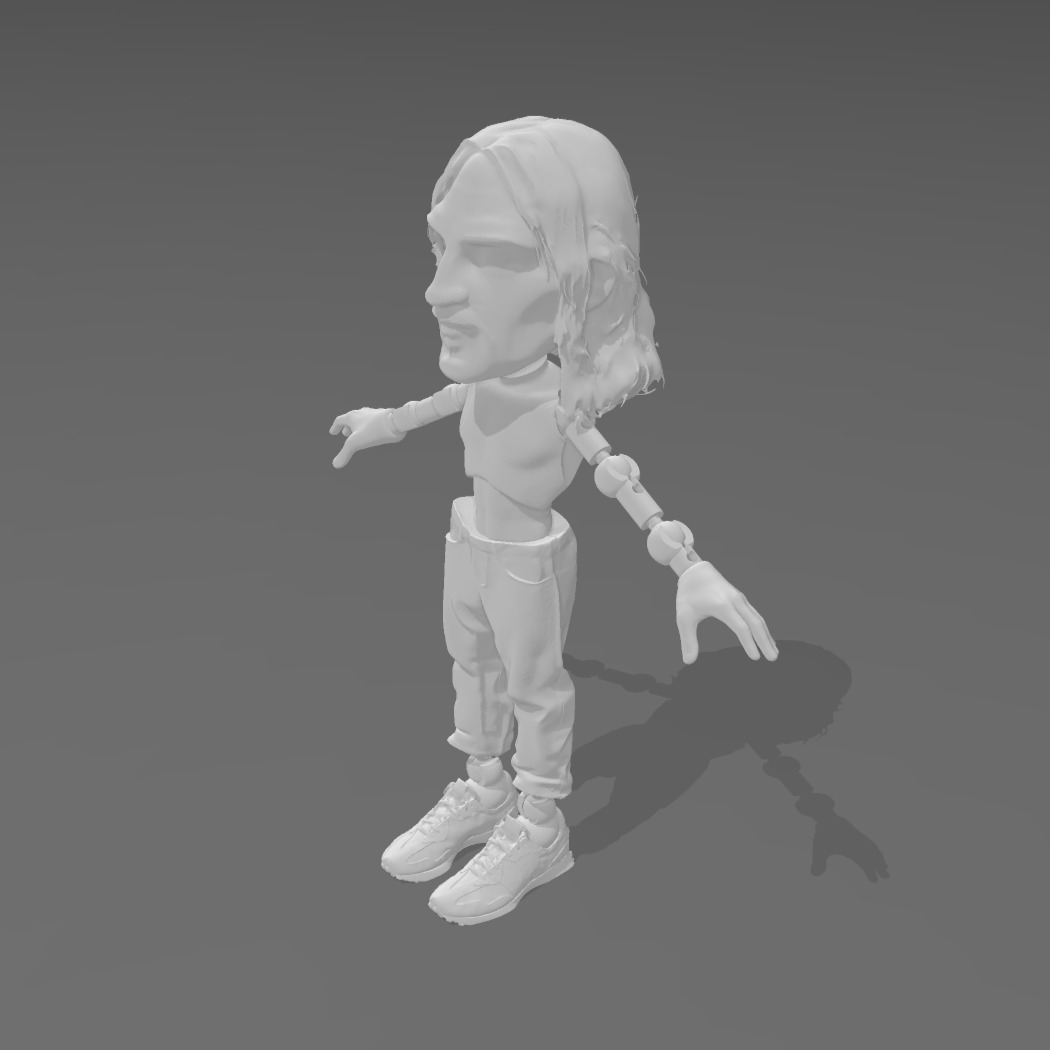 Articulated Figure - Red Hot Chili Peppers - John Frusciante 3D print model_1