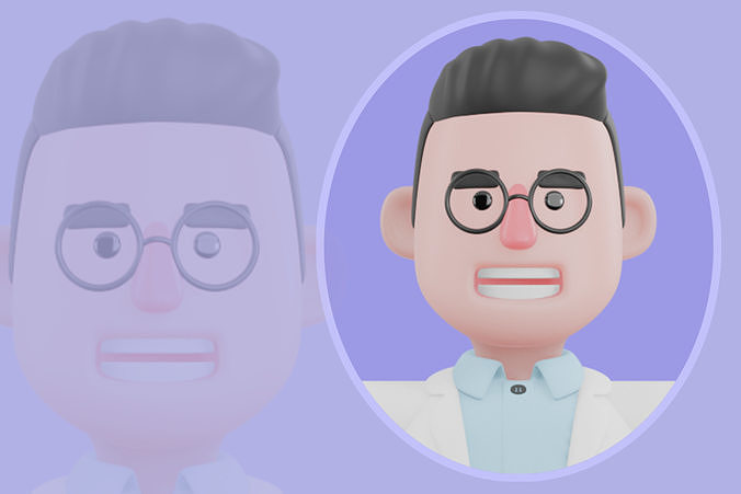 Stylized 3D Male Environmental Researcher 3D Model 3D model