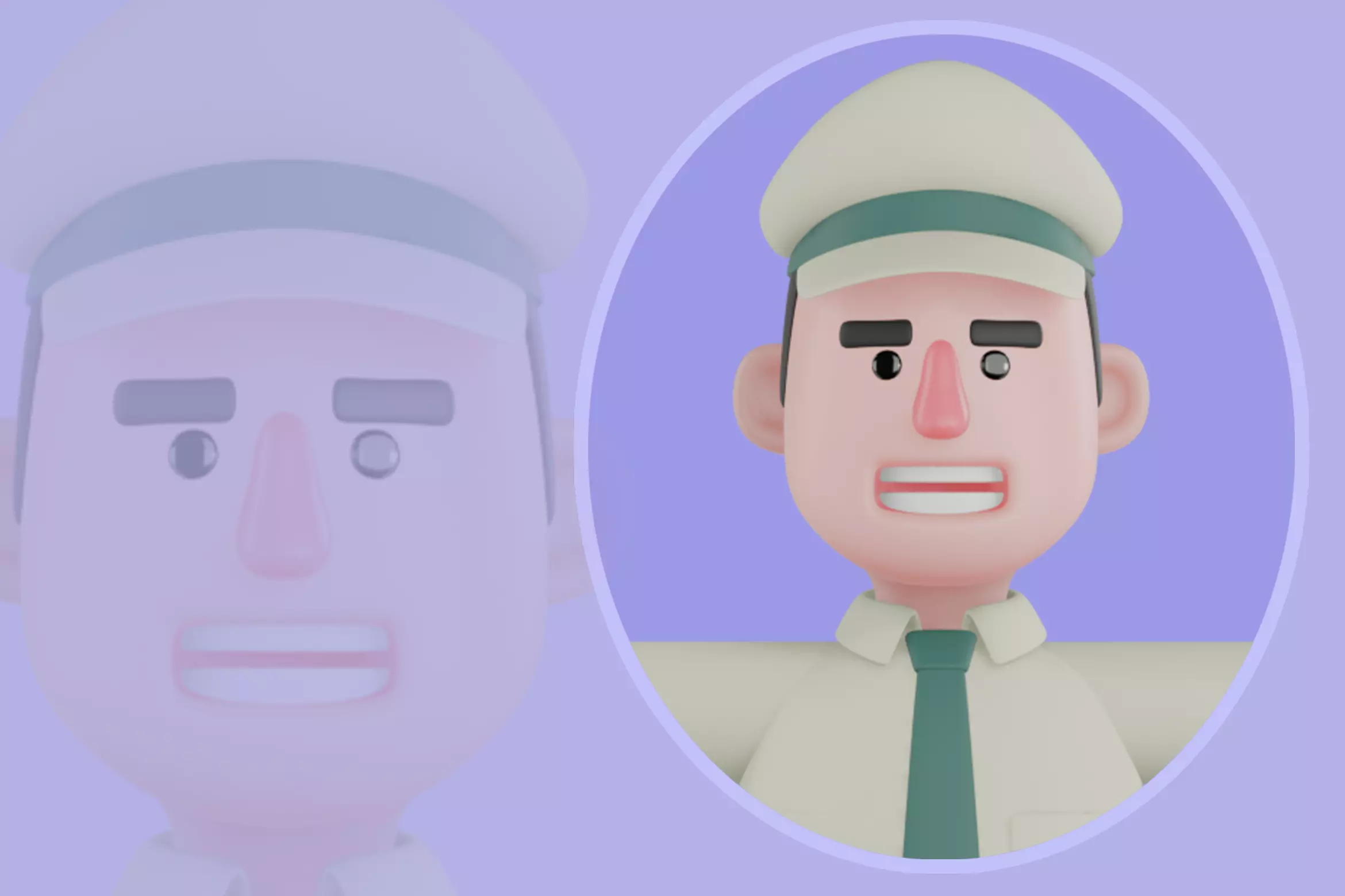 Stylized 3D Male Park Ranger Character Model 3D model_0