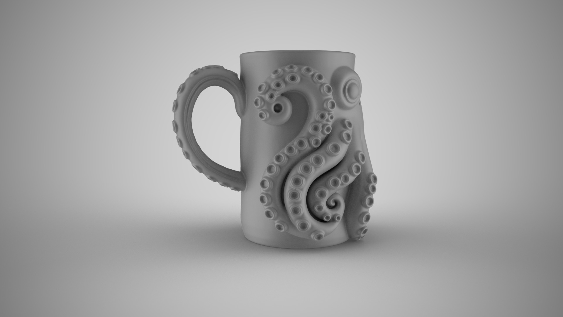 Octopus Mug 3D print model_3