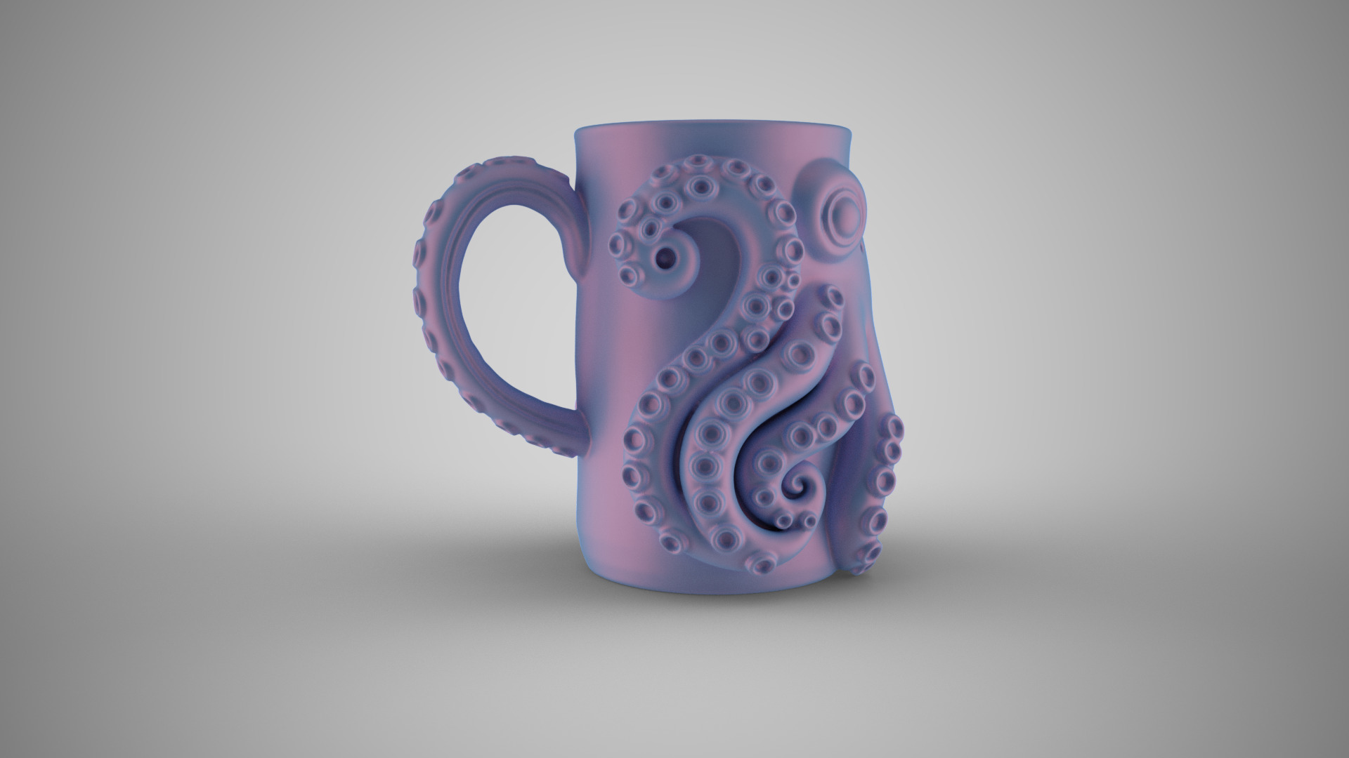 Octopus Mug 3D print model_4