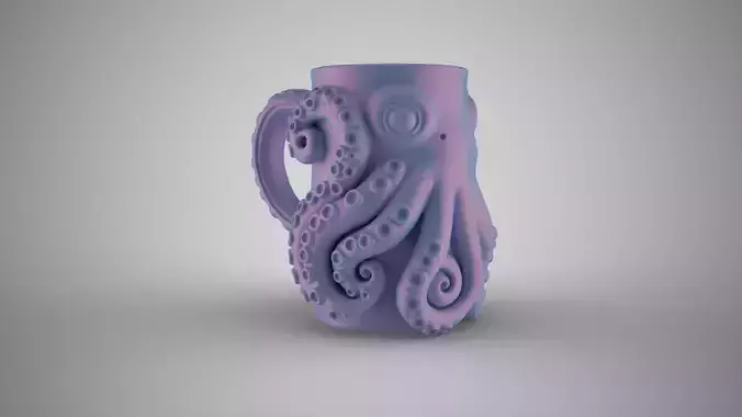 Octopus Mug 3D print model