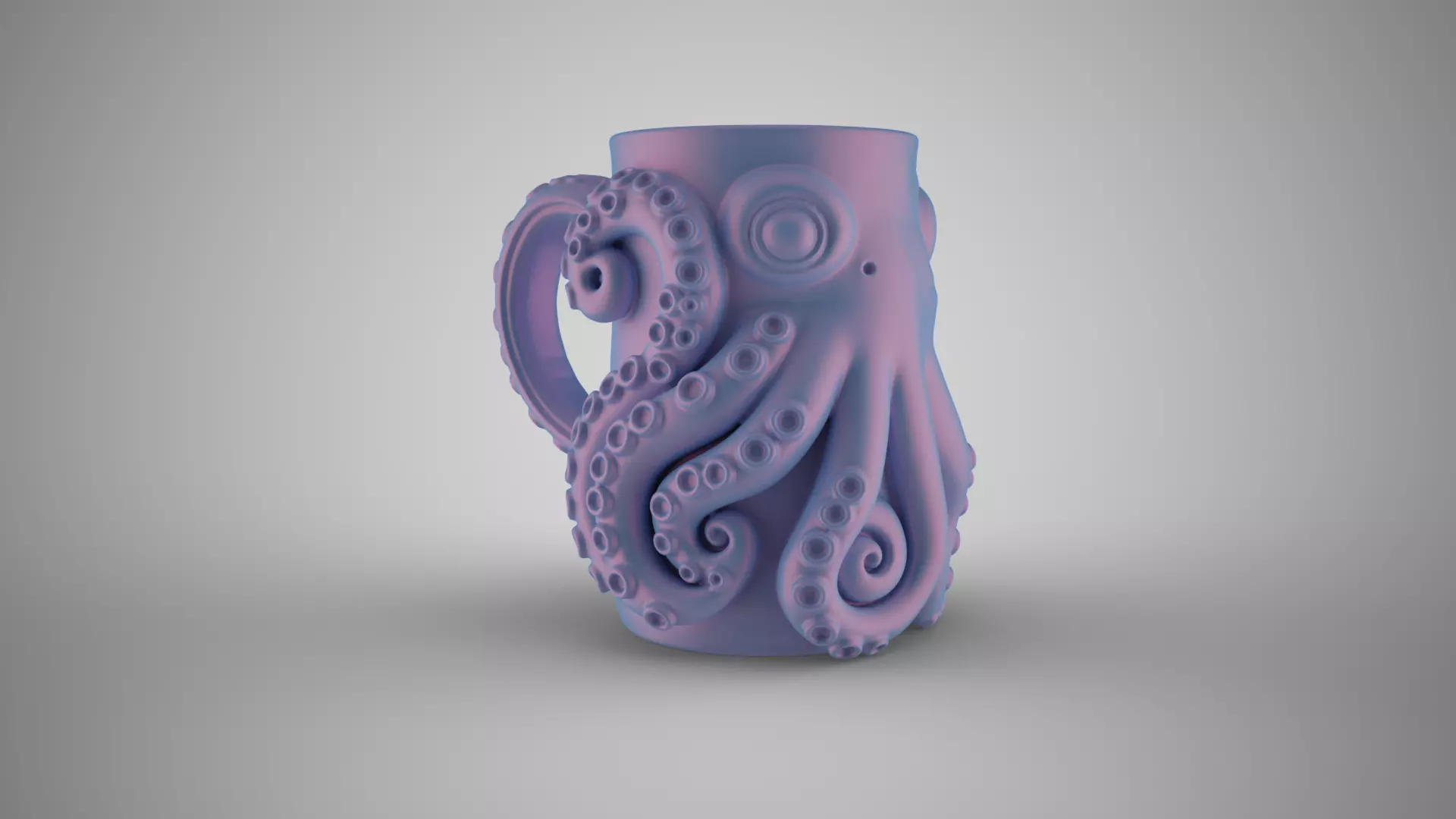 Octopus Mug 3D print model_0