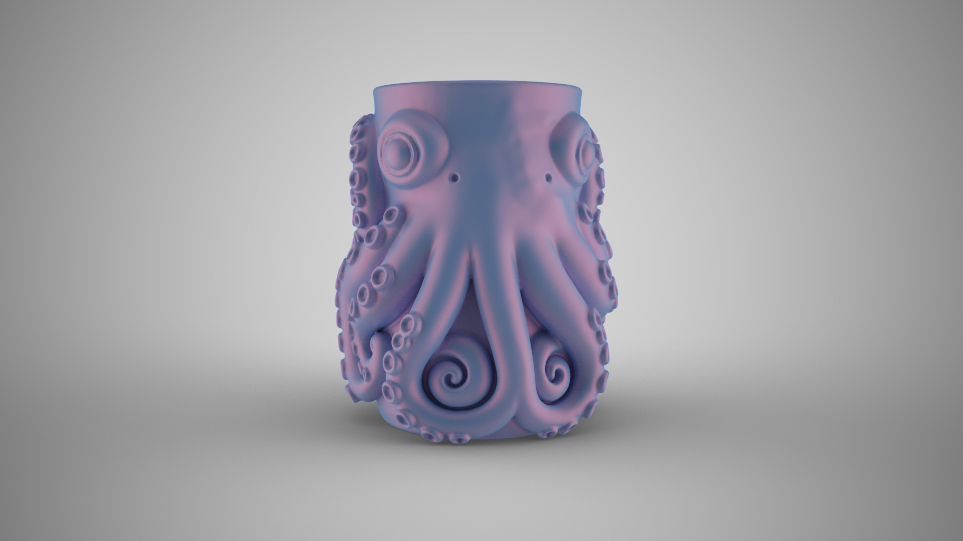 Octopus Mug 3D print model_10