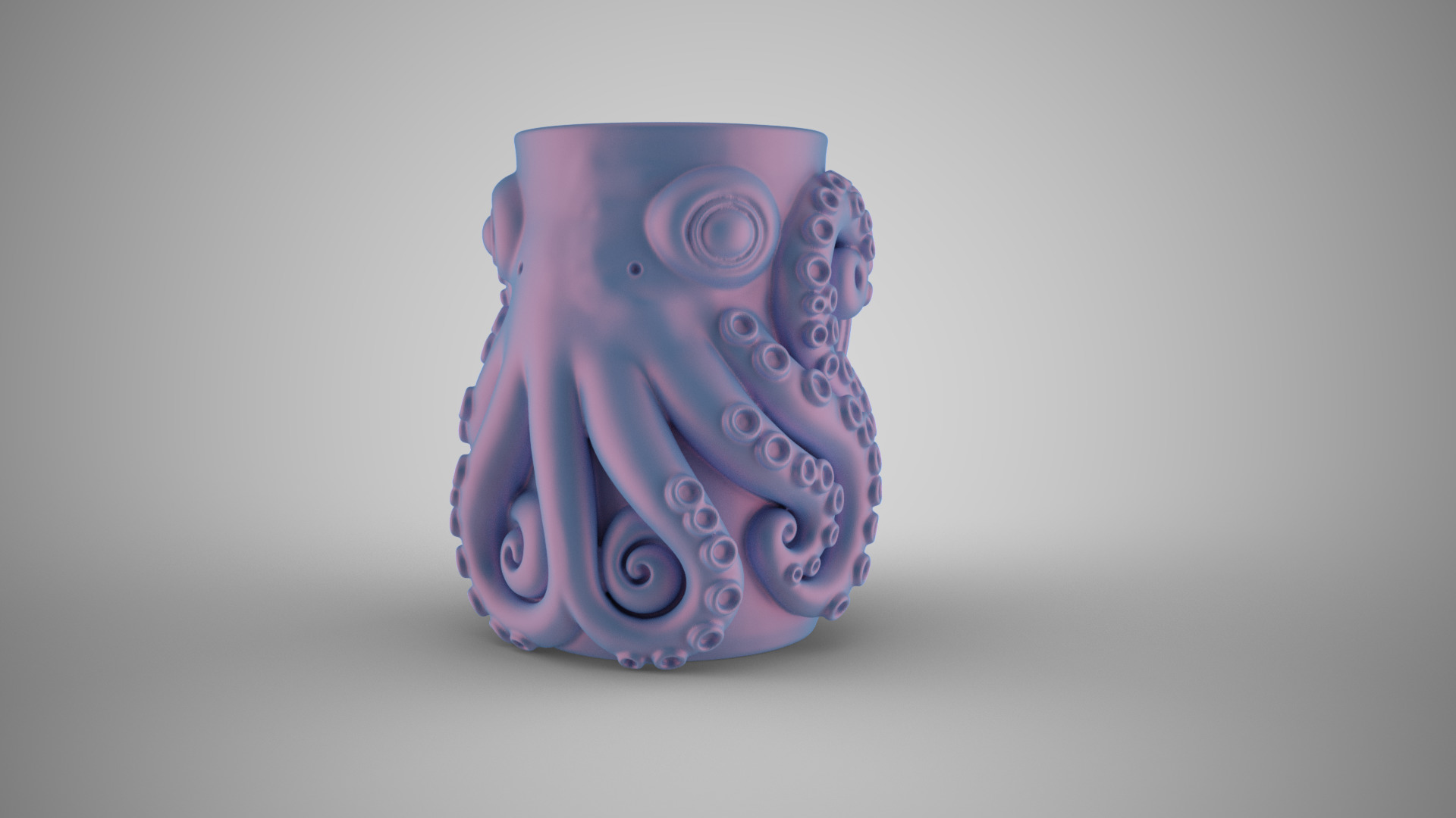 Octopus Mug 3D print model_9