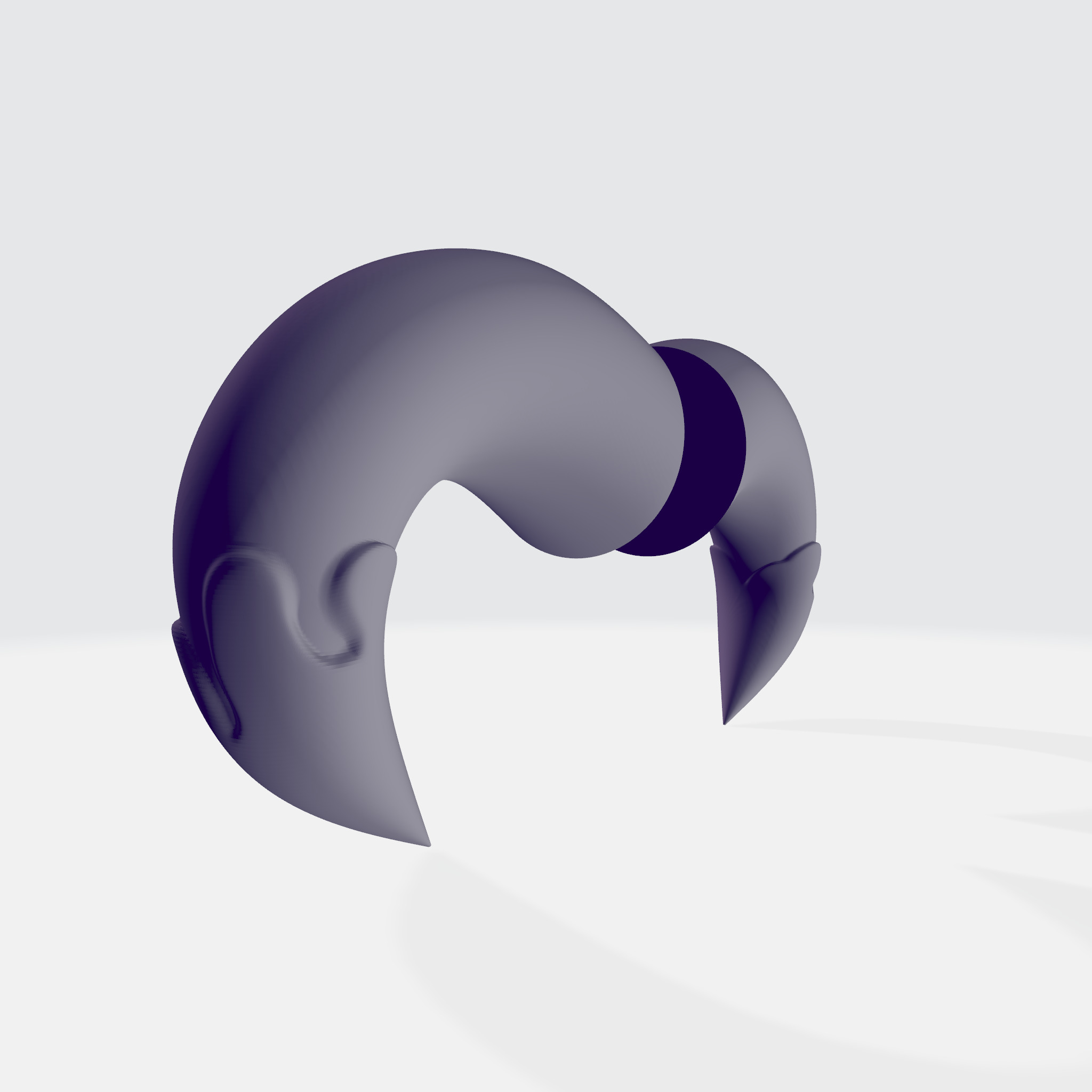 Daburi Horn and Halo 3D print model_1