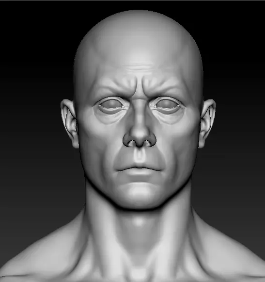 Muscular Base Model 3D model_0