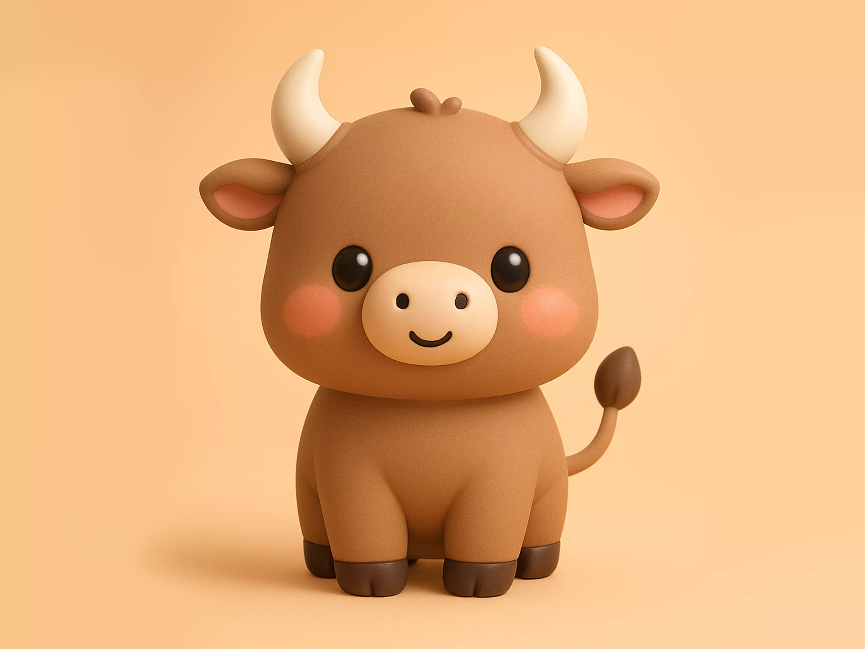 Cute Bull 3D print model