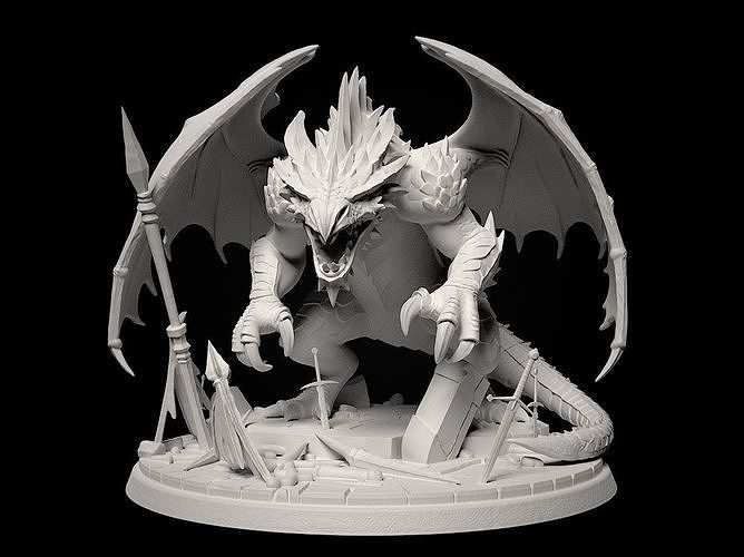 Miniature of Dragon Assassin- 3d print model 3D print model