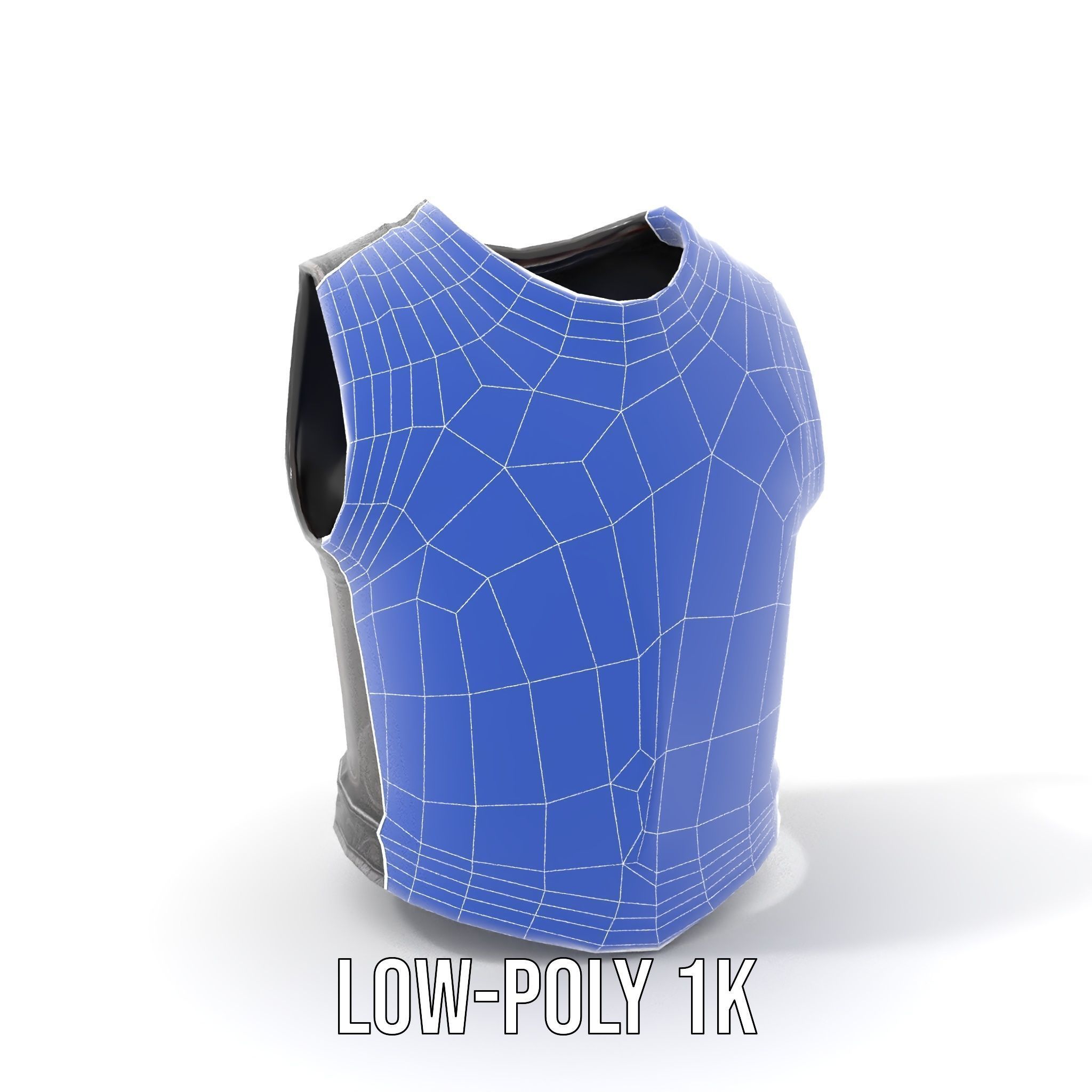 Intricately Engraved Black Armor model pack Low-poly 3D model_25