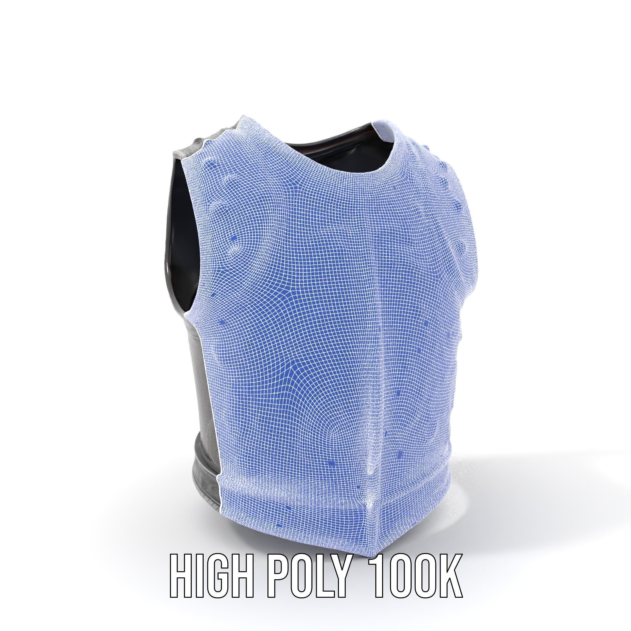 Intricately Engraved Black Armor model pack Low-poly 3D model_4