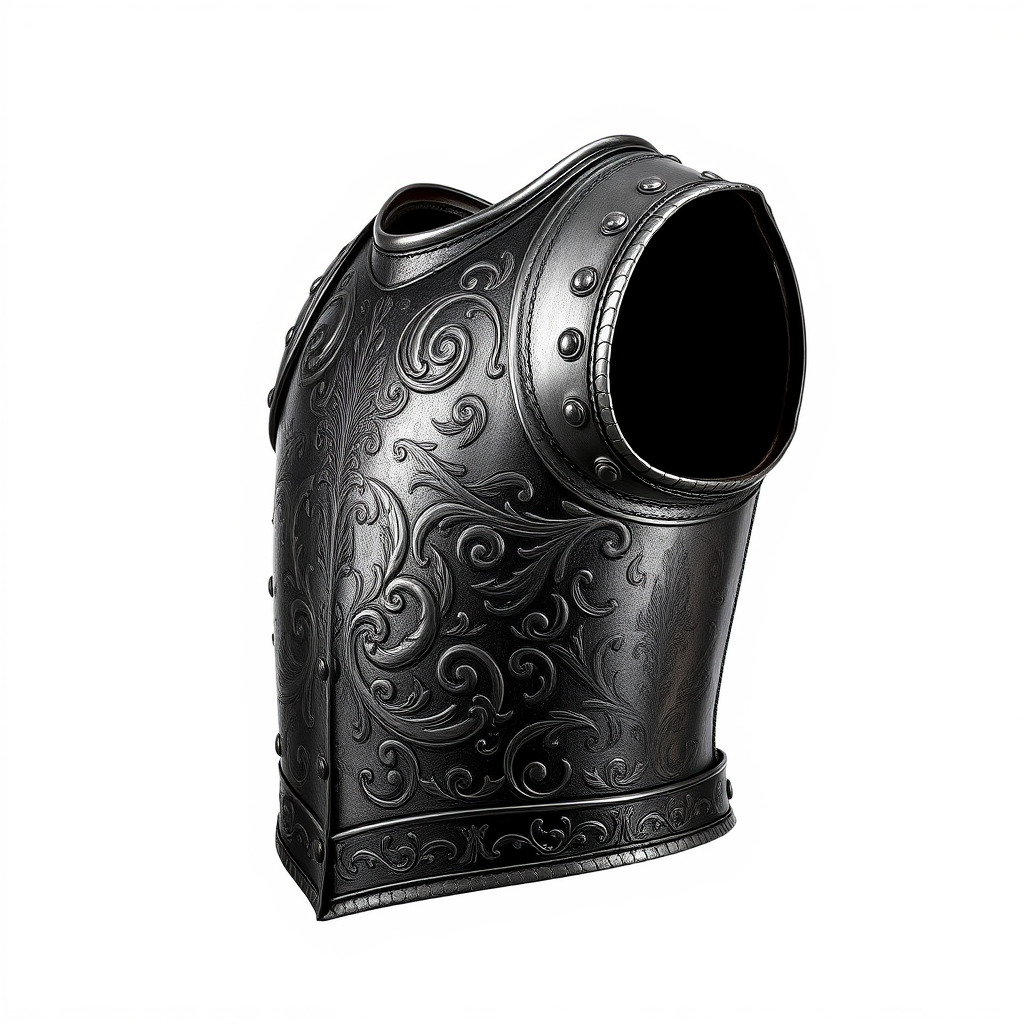 Intricately Engraved Black Armor model pack Low-poly 3D model_2