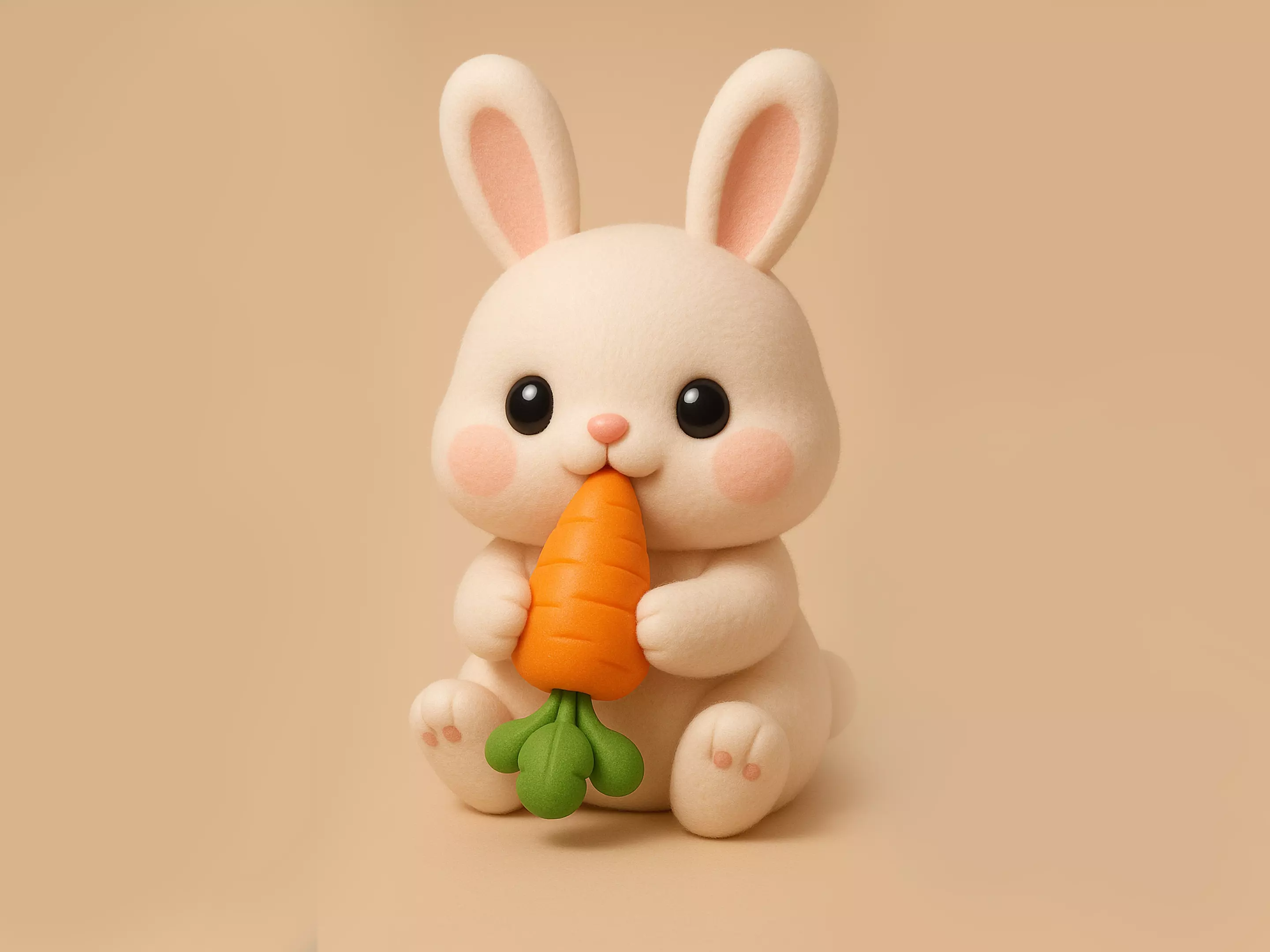 Bunny and Carrot 3D print model_0