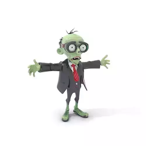 Zombie Businessman Character Model Rigged and Animated Low-poly 3D model Zombie Businessman Character Model Rigged and Animated Low-poly 3D model