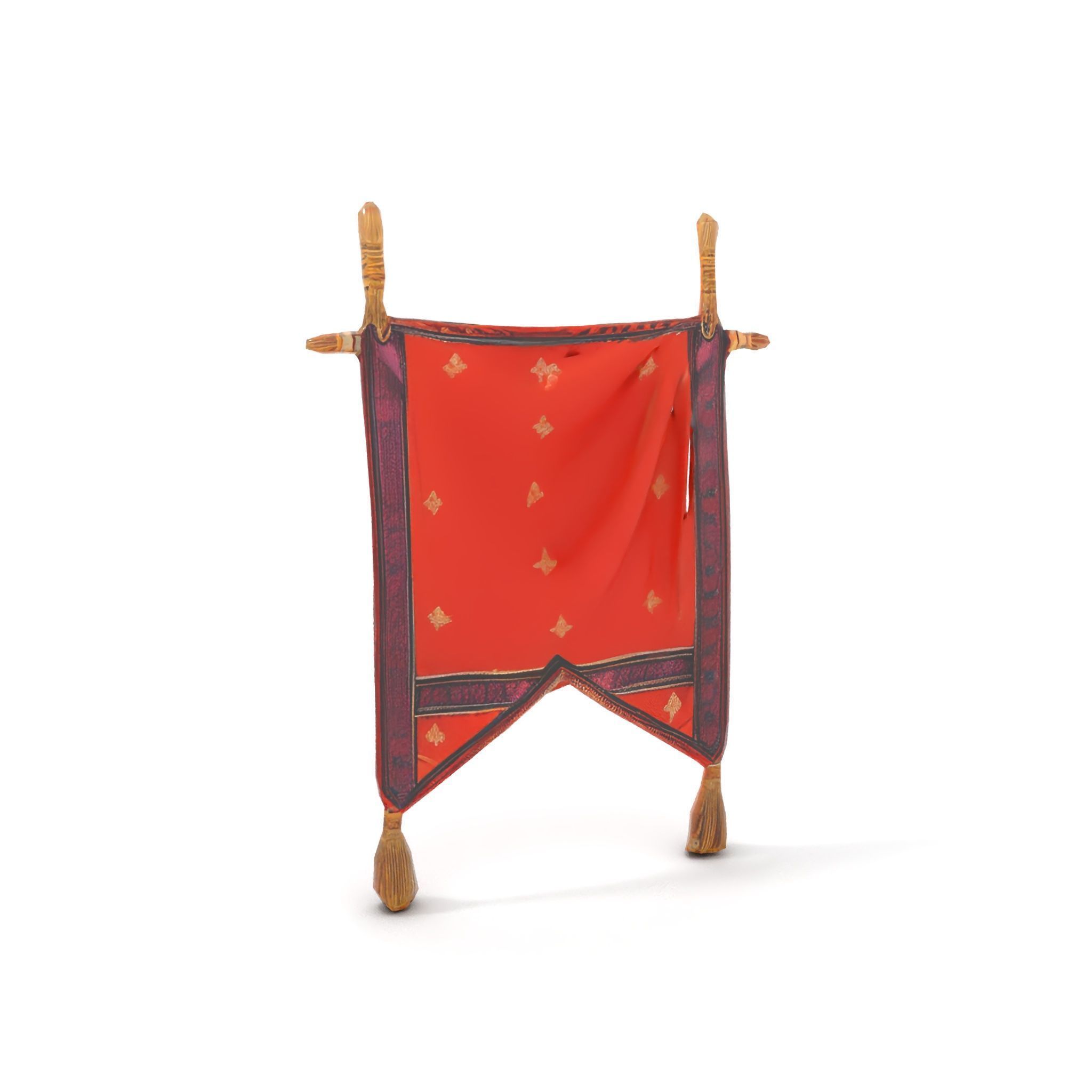 Decorative Hanging Banner with Tassels Model Pack Low-poly 3D model_19