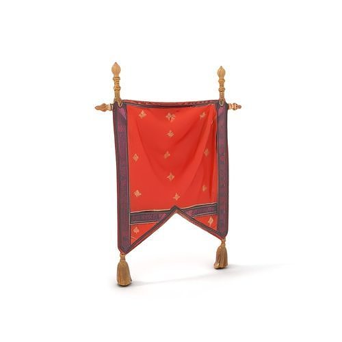 Decorative Hanging Banner with Tassels Model Pack Low-poly 3D model