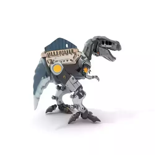 RoboDino Model Pack with Articulated Joints Low-poly 3D model