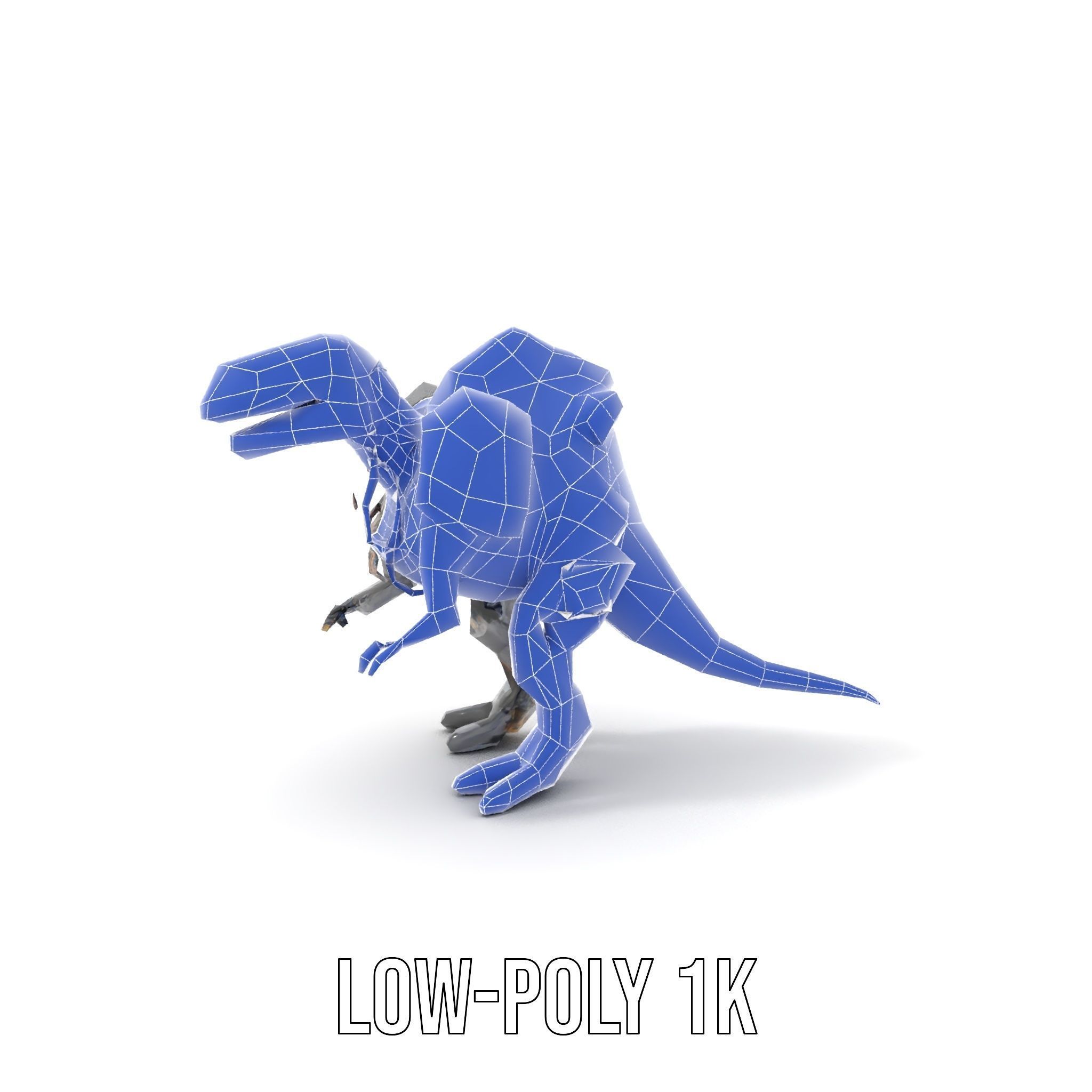 Mechanical Dinosaur Model Pack Low-poly 3D model_27