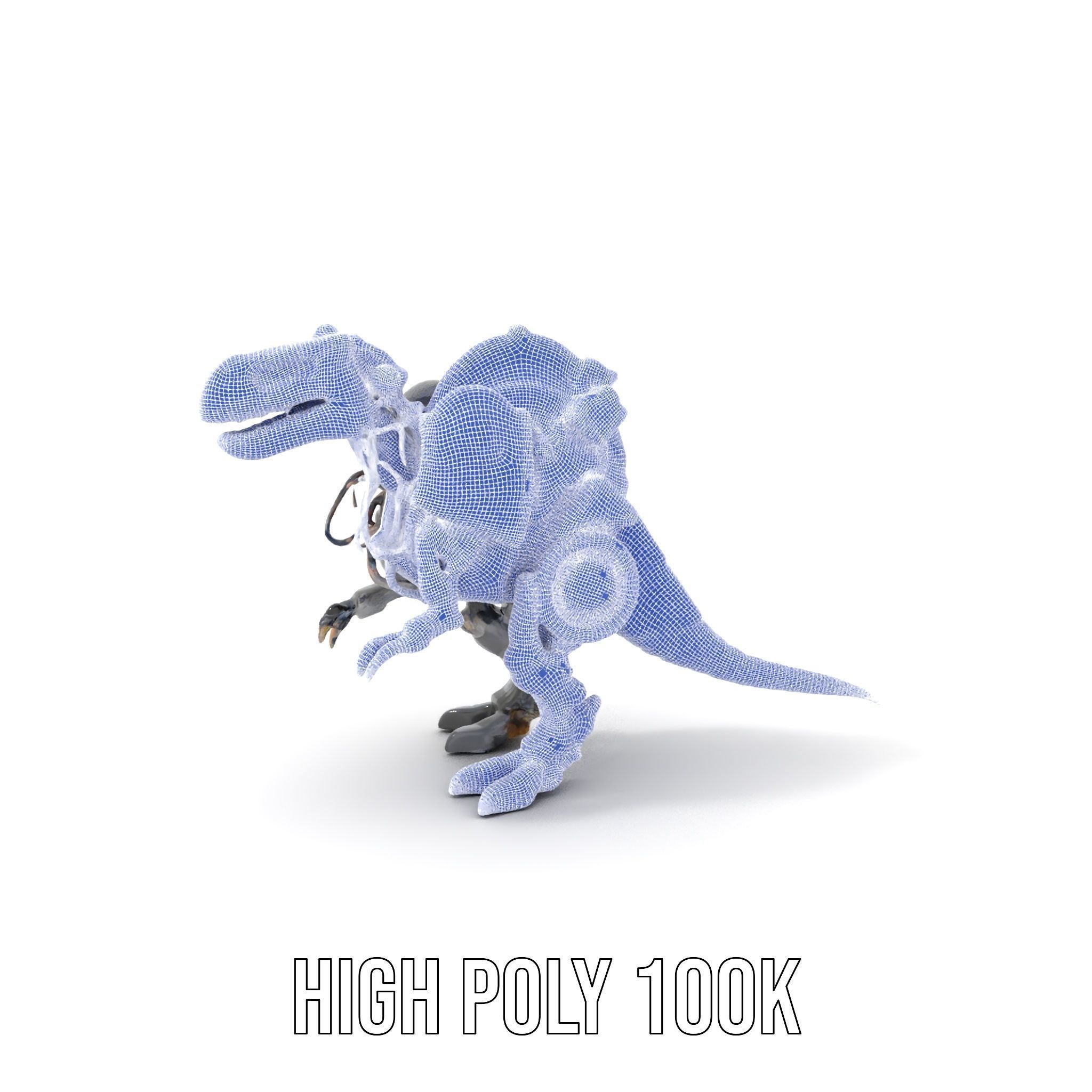 Mechanical Dinosaur Model Pack Low-poly 3D model_4