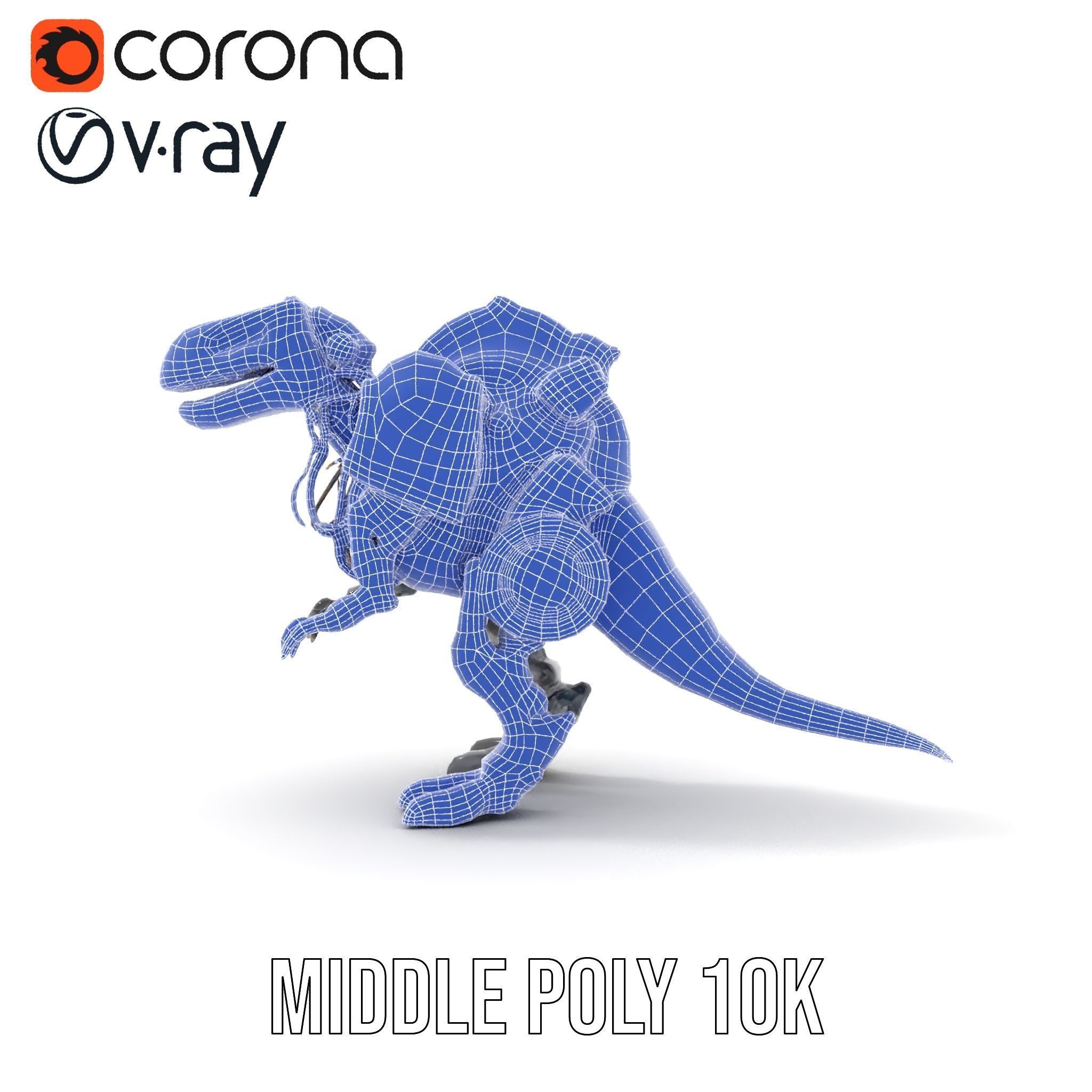 Mechanical Dinosaur Model Pack Low-poly 3D model_23