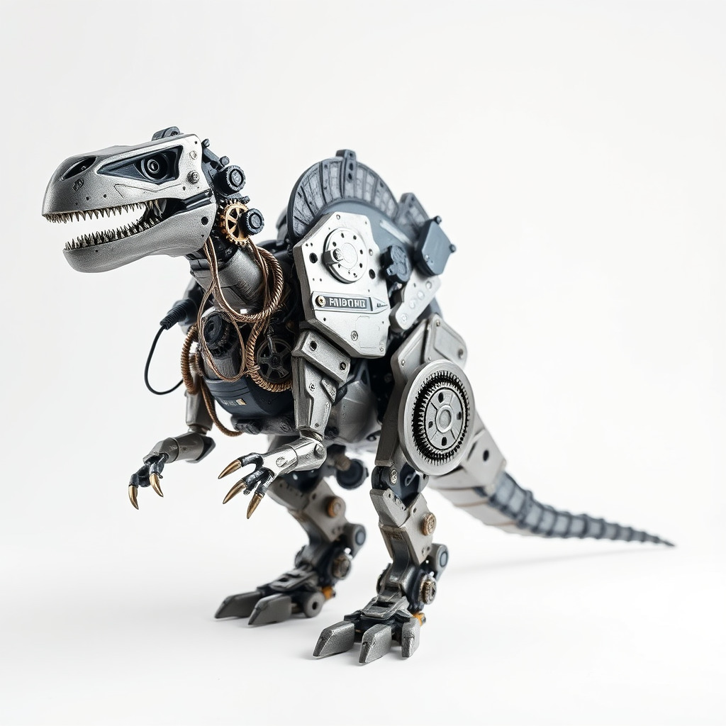 Mechanical Dinosaur Model Pack Low-poly 3D model_2