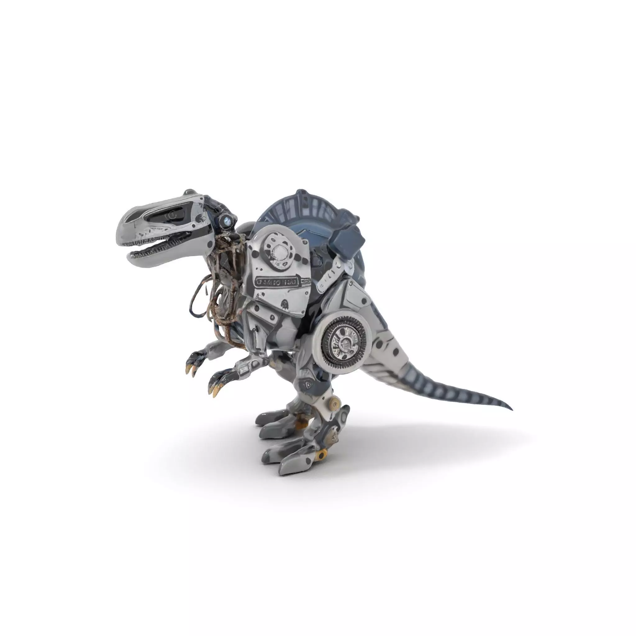 Mechanical Dinosaur Model Pack Low-poly 3D model_0
