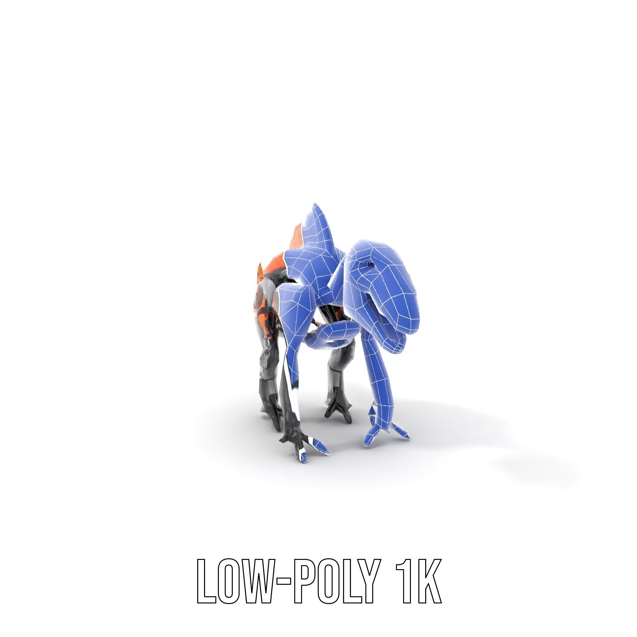 Robotic Dinosaur Model Pack with Steampunk Aesthetic Low-poly 3D model_27