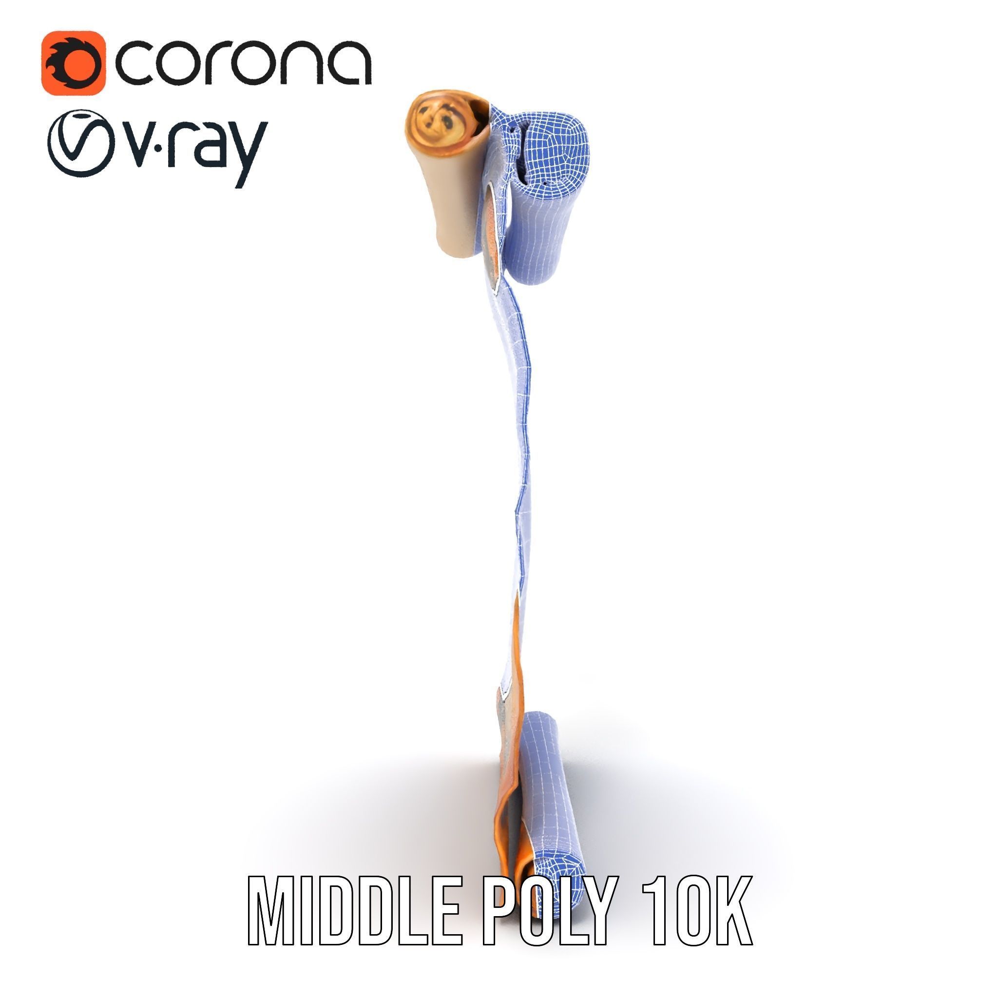 Ornate Ancient Scroll Model Pack with Arabic Script Low-poly 3D model_29