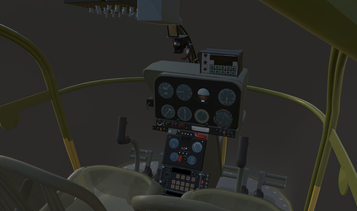 SA 315B Lama HALCheetah Helicopter  Game Ready 3D Model Low-poly 3D model_2