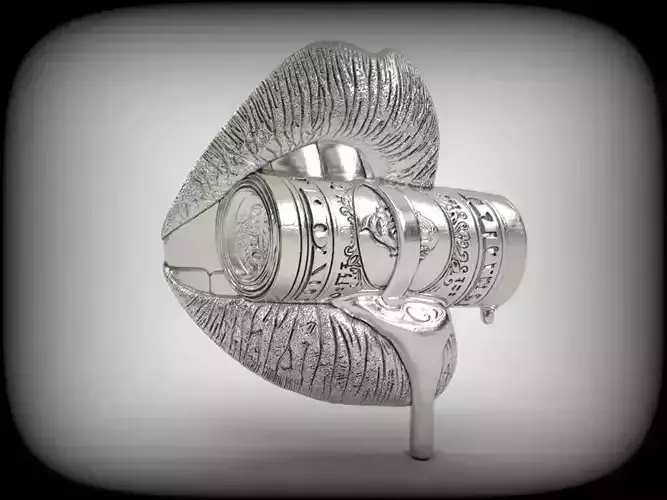 1 mouth is biting money CNC Relief Model