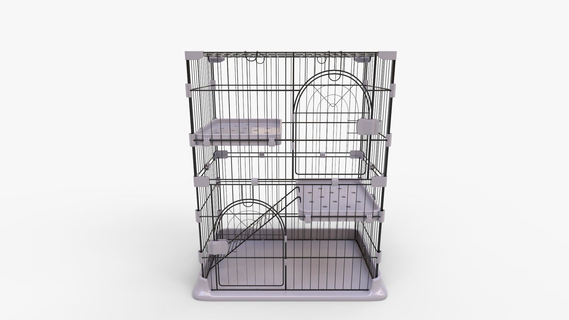 IRIS Tier Wire Cat Cage 3D model_9