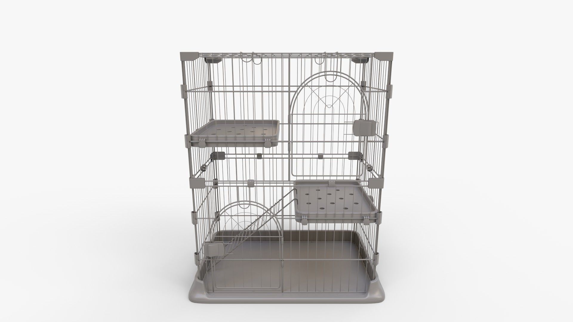 IRIS Tier Wire Cat Cage 3D model_10