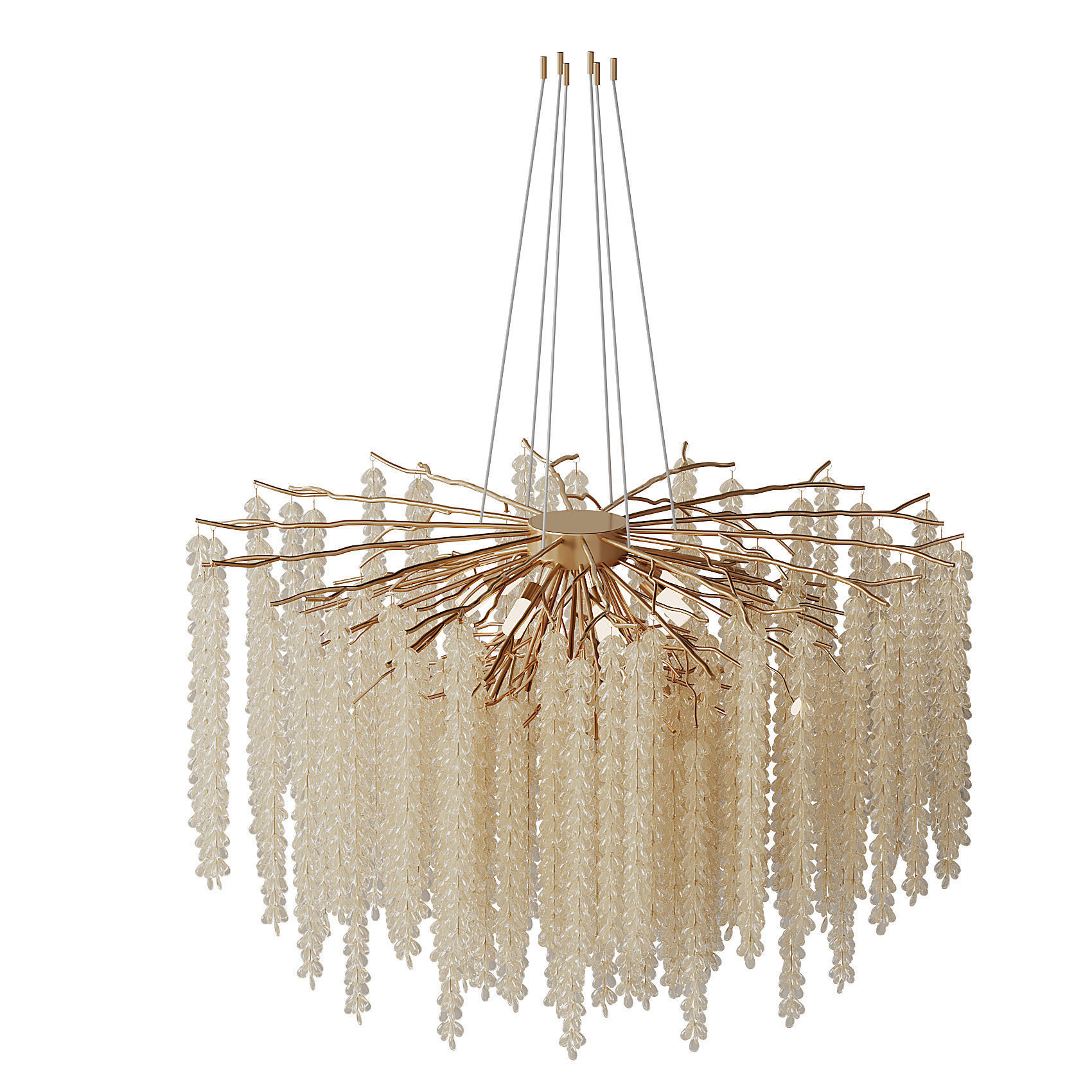 Luxury Crystal LED Chandeliers light 3D model_10