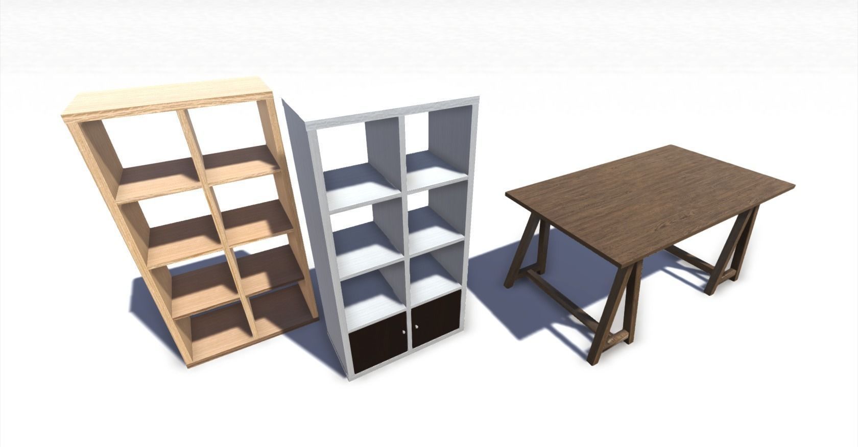Furniture Pack Low-poly 3D model_8