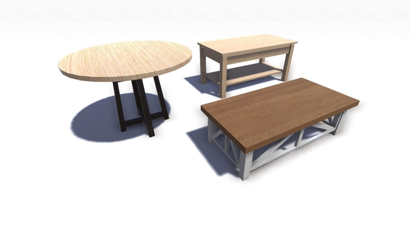 Furniture Pack Low-poly 3D model_6