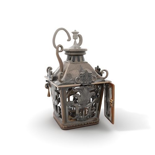 Decorative Vintage Lantern Model Pack Low-poly 3D model